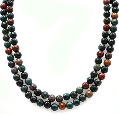 Amazing Gemstone 108 Beads Handmade Mala (Knotted, Rudraksha) - Colors B