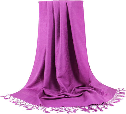 vimate Silky Paisley Pashmina Shawl Scarf-Women's Soft Double-side Jacquard Pashminas Wrap for Evening Dress Travel Shawl