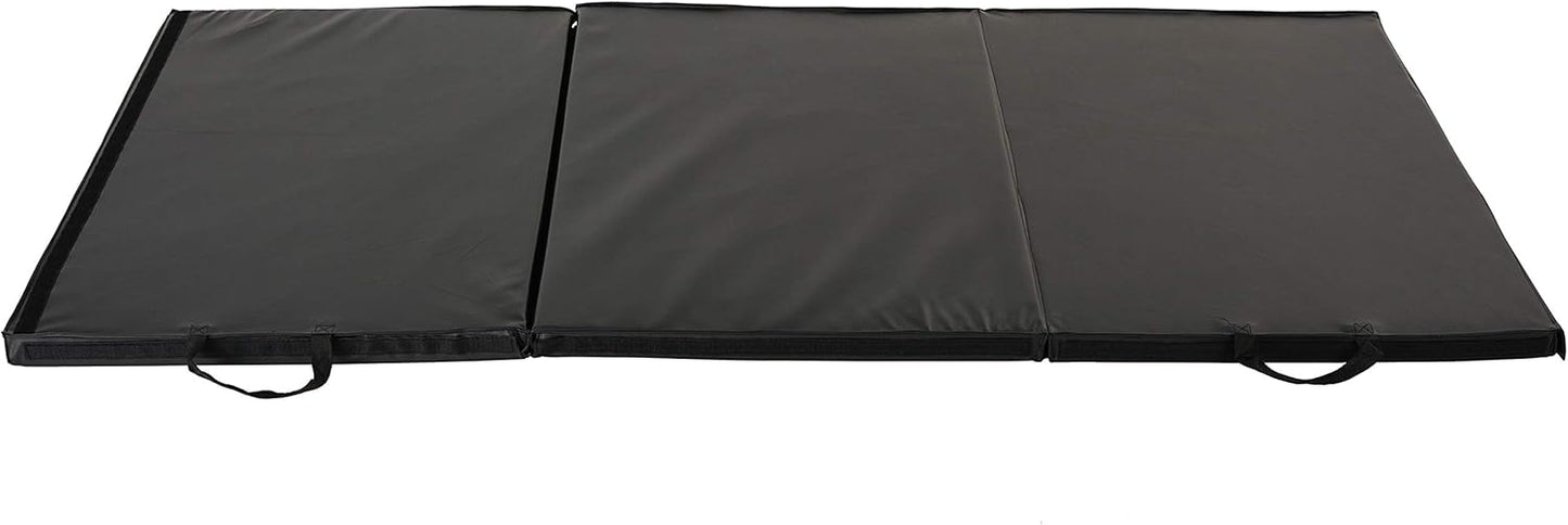 Sunny Health & Fitness Tri-Folding & Puzzle Exercise Mats – Extra Thick, Durable, Non-Slip, Water-Resistant Cushioning for Home Gym, Yoga, MMA, Gymnastics, Cardio, and Core Workouts