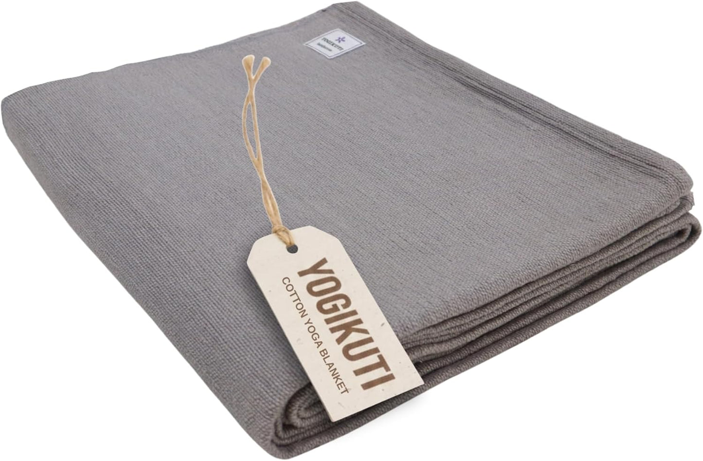 Yogikuti Iyengar Cotton Yoga Blanket Set of One – Thick Handwoven Yoga Blankets for Restorative Yoga, Meditation & Pranayama – Premium Cotton Yoga Blanket for Support & Comfort in Pranayama (Orange)