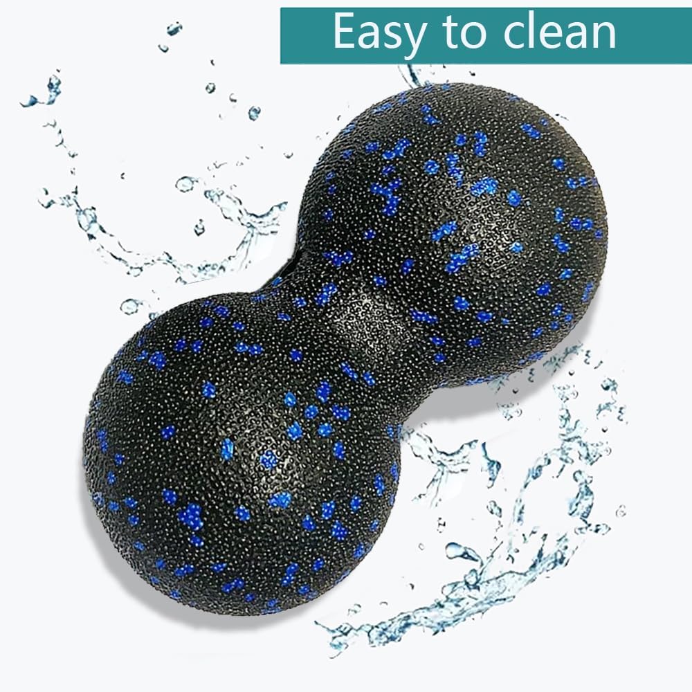 Peanut Massage Ball - Double Lacrosse Massage Ball & Mobility Ball for Physical Therapy - Deep Tissue Massage Tool for Myofascial Release, Muscle Relaxer, Acupoint Massage