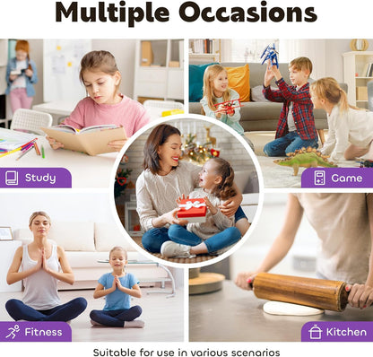 Conchstar Visual Timer for Kids 60-Minute - Countdown Timer with Optional Alarm, Focus Tool for ADHD & Autism, Time Management for Homework, Chores, Office, Kitchen, Teaching & Study Routines (Orange)