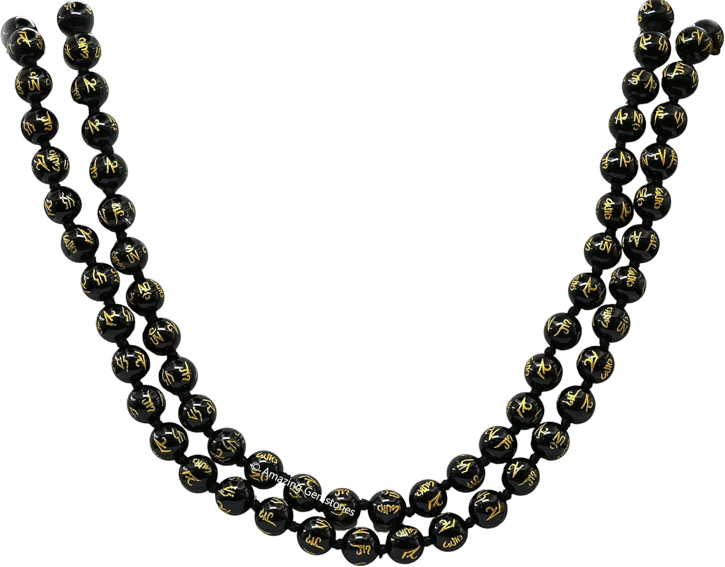 Amazing Gemstone 108 Beads Handmade Mala (Knotted, Rudraksha) - Colors A