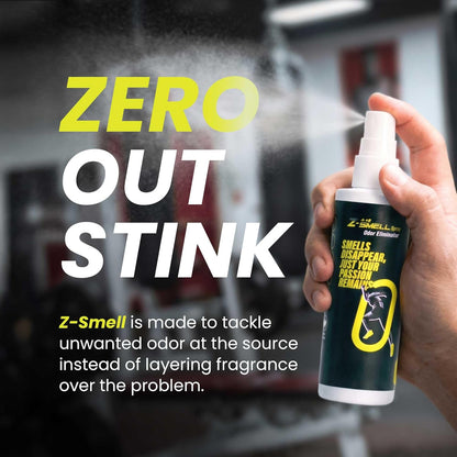 Z-Spray Odor Eliminator On-the-Go Spray – Unscented Deodorizer for Shoes, Pets, Gear, Car & Home – Lasting Smell Remover, Safe for Kids & Animals – Made without Harsh Chemicals – 100mL
