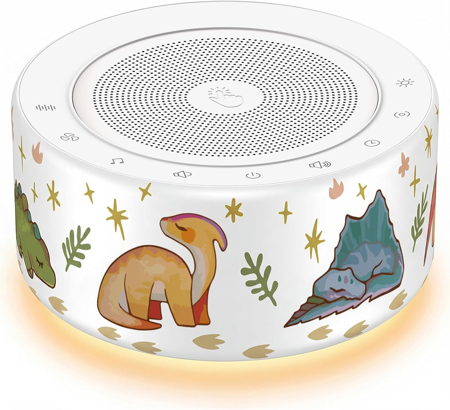 Kipcush Automatic Tibetan Meditation Bowl Sound Machine - 7 Himalayan Tones + 7 Color Night Light - Timer & Touch Control - No Manual Striking for Yoga, Chakra Healing, Stress Relief - Plug In