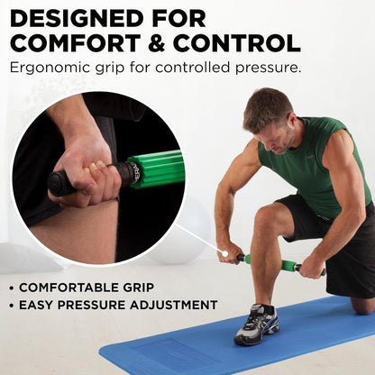 Theraband 13076 Muscle Roller Stick for Self-Myofascial Release, Deep Tissue Massage Rolling Pin, Trigger Point Release and Muscle Soreness, Old Version, One Size