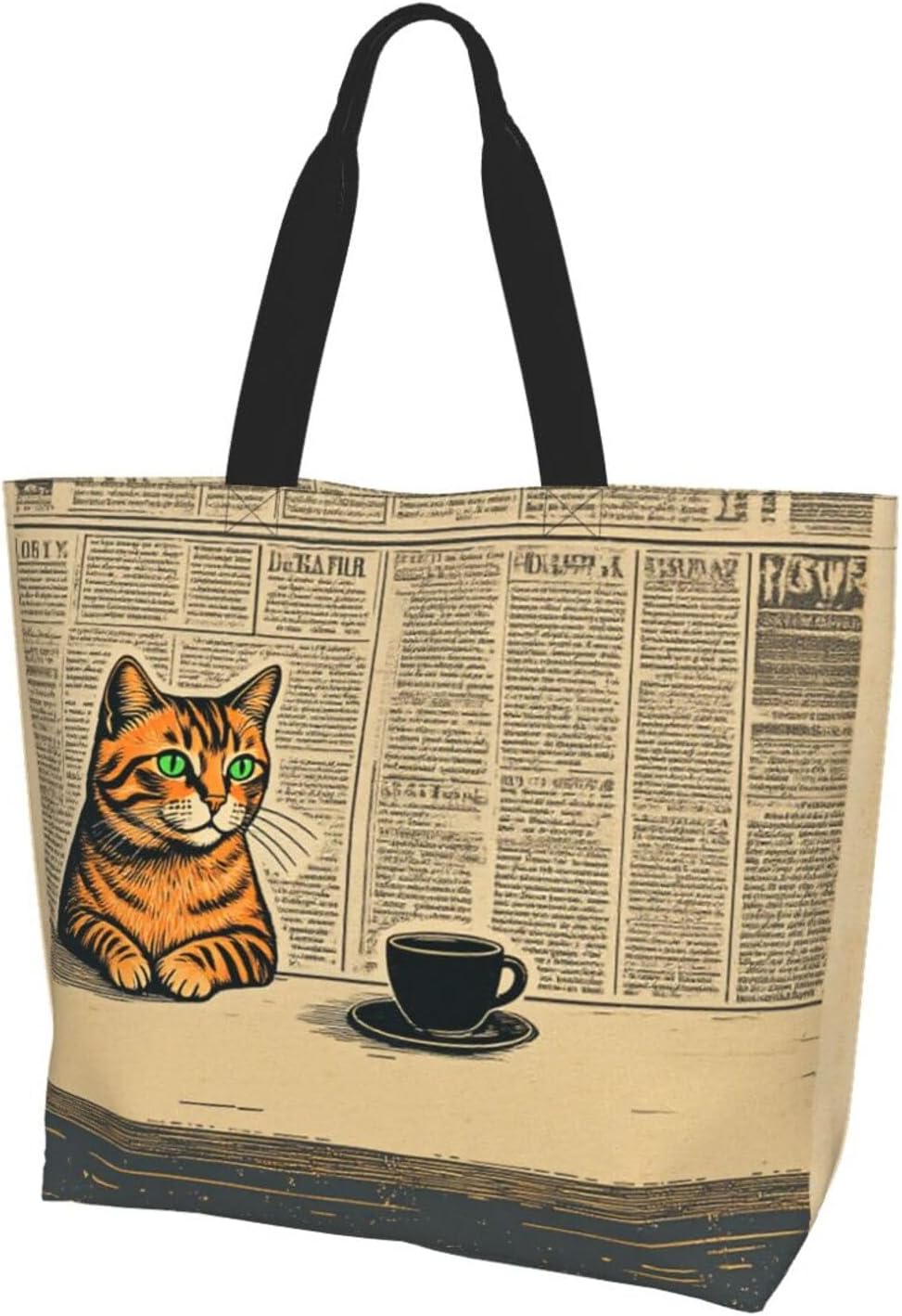 Tote Shoulder Bag Large Durable Reusable Eco-friendly Handbag Lightweight Stylish for Daily Use-19.7x15.7x5.9 Inch - Colors A
