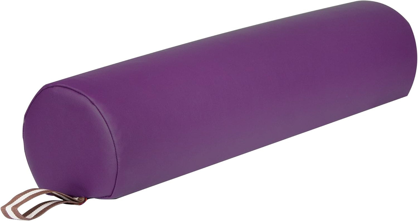 Master Massage 6" 3/4 Round Massage Bolster Pillow Cushion for Massage Tables- Black