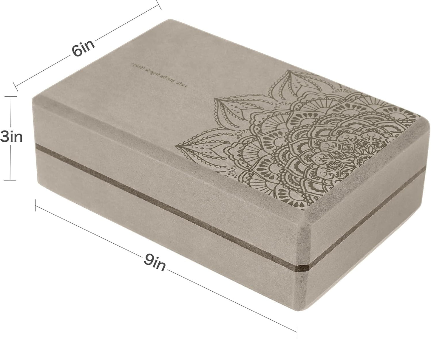 nuveti Yoga Blocks Set of 2, High Density Yoga Brick Foam Blocks to Improve Strength, Flexibility and Balance Brick Foam Blocks