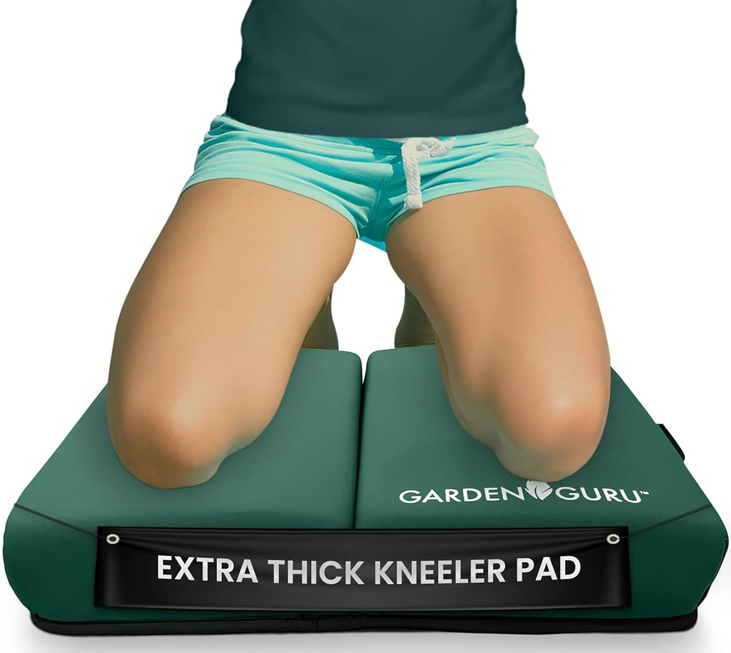 Garden Guru Cushioned Gardening Knee Pads with Adjustable Straps - Soft Inner Liner, Ultra Comfort Padding, Garden Kneelers for Yard Work, Cleaning, Household Chores, Roofing, and More 1 Pack