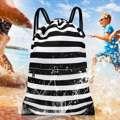 HOLYLUCK Drawstring Backpack Bag Sport Gym Sackpack - Colors A