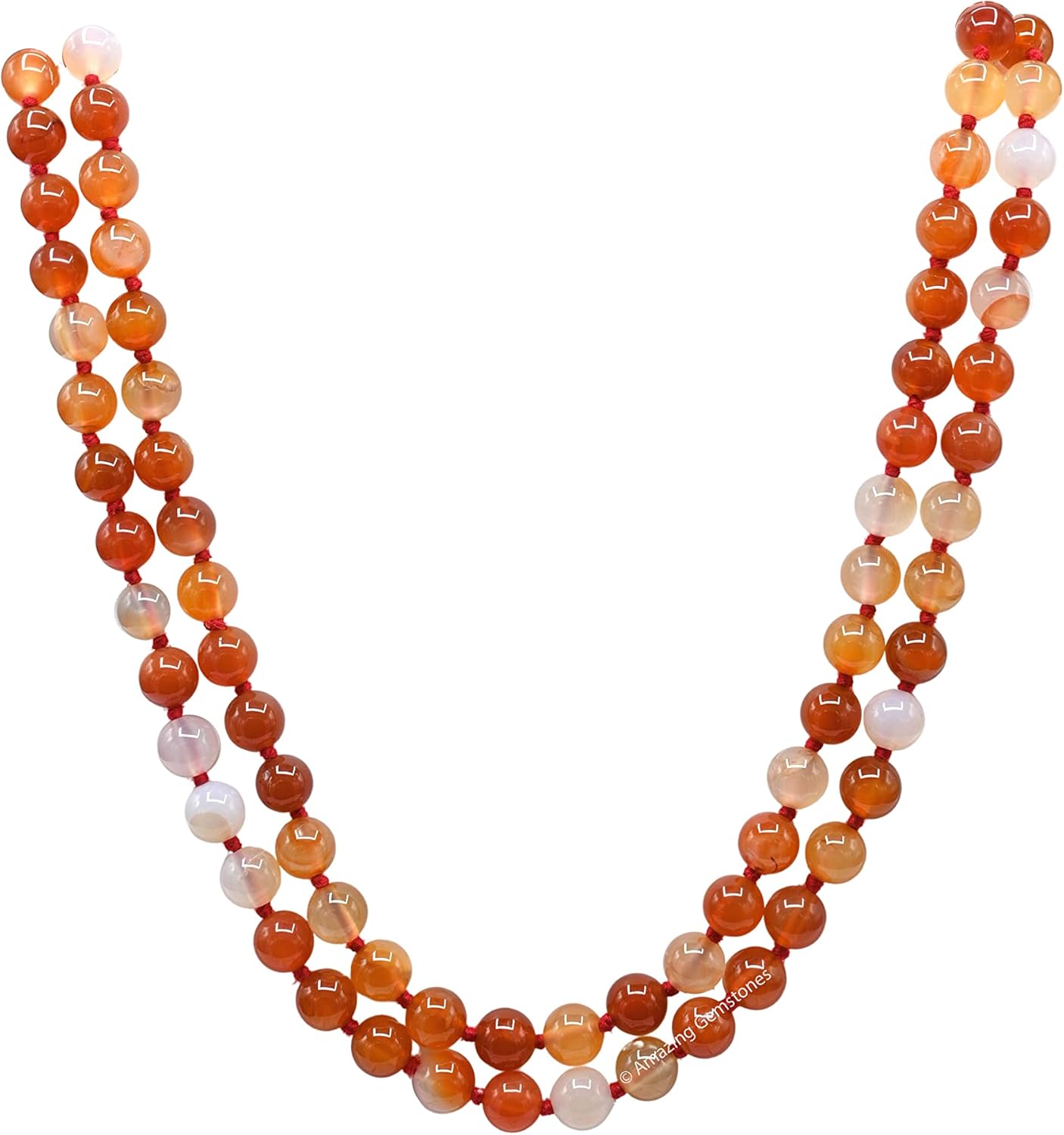 Amazing Gemstone 108 Beads Handmade Mala (Knotted, Rudraksha) - Colors A
