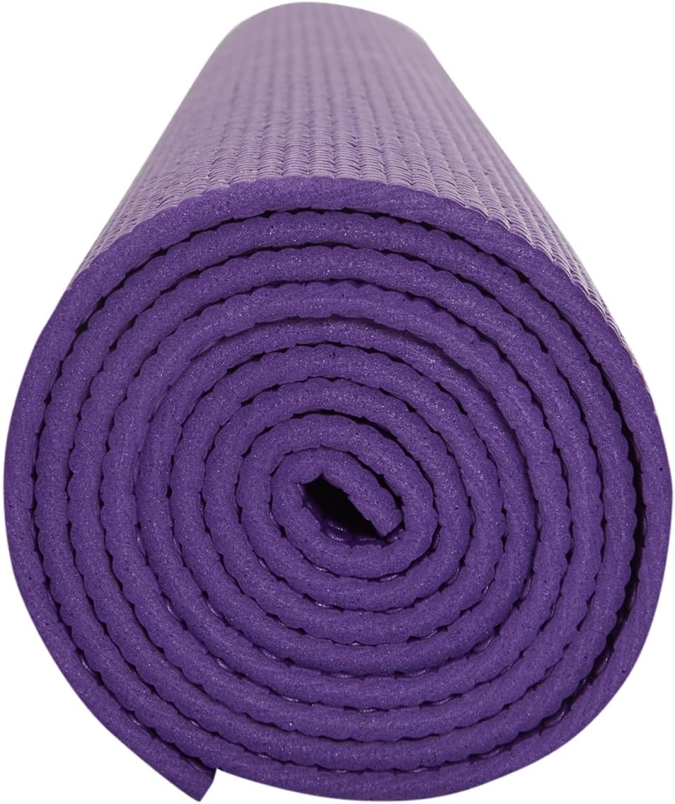 Everyday Yoga Deluxe Mat, Spacious 72"x24" Non-Slip Yoga Mat for Comfortable Home Workouts, 3-5mm Extra Thick