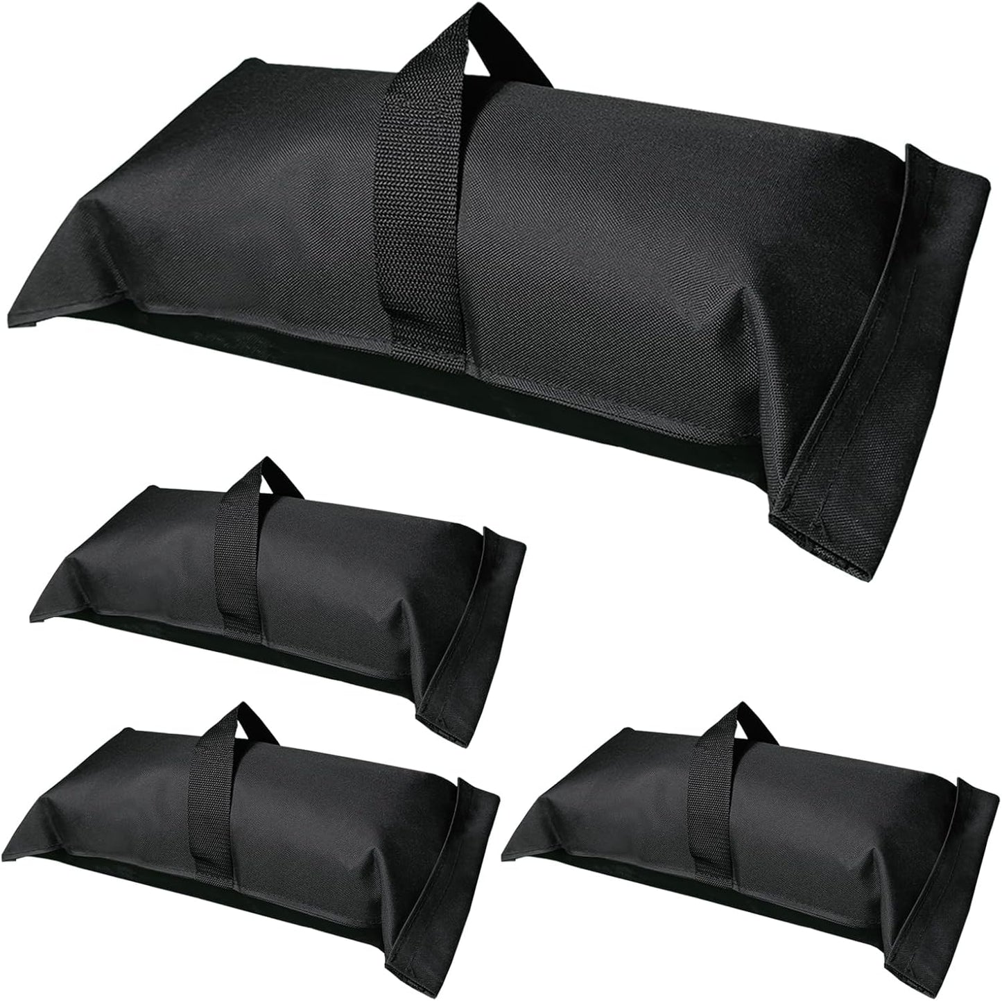 D&ONEHOS Umbrella Base Weight Fillable Sandbags, Sandbags for Weight(60LBS), Sandbag Weights for Patio Umbrella for Outdoor Garden，Set of 2，Black(Without Sand)
