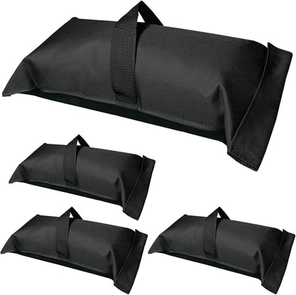 D&ONEHOS Umbrella Base Weight Fillable Sandbags, Sandbags for Weight(60LBS), Sandbag Weights for Patio Umbrella for Outdoor Garden，Set of 2，Black(Without Sand)