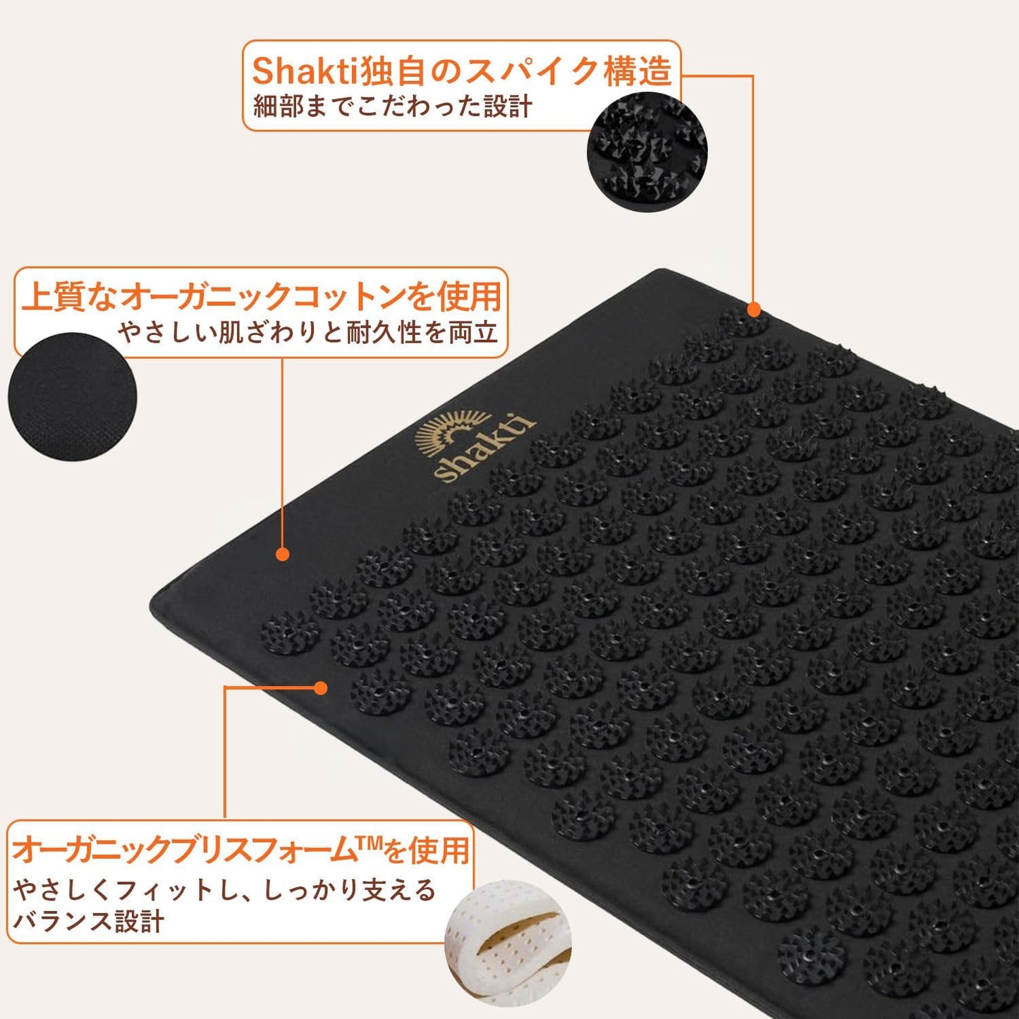ShaktiMat Acupressure Mat for Relaxation, Massage Muscles, Aid Sleep & Unlock Inner Tension, Similar to Acupuncture, No Needles Required