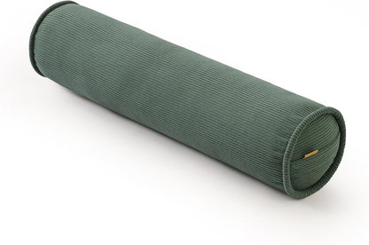 Corduroy Body Pillow, Round Bolster Cylinder Pillow for Adults, Soft Long Support Pillow for Bed & Sofa, Removable Washable Cover,59 x 7.87 Inches,Peacock Blue