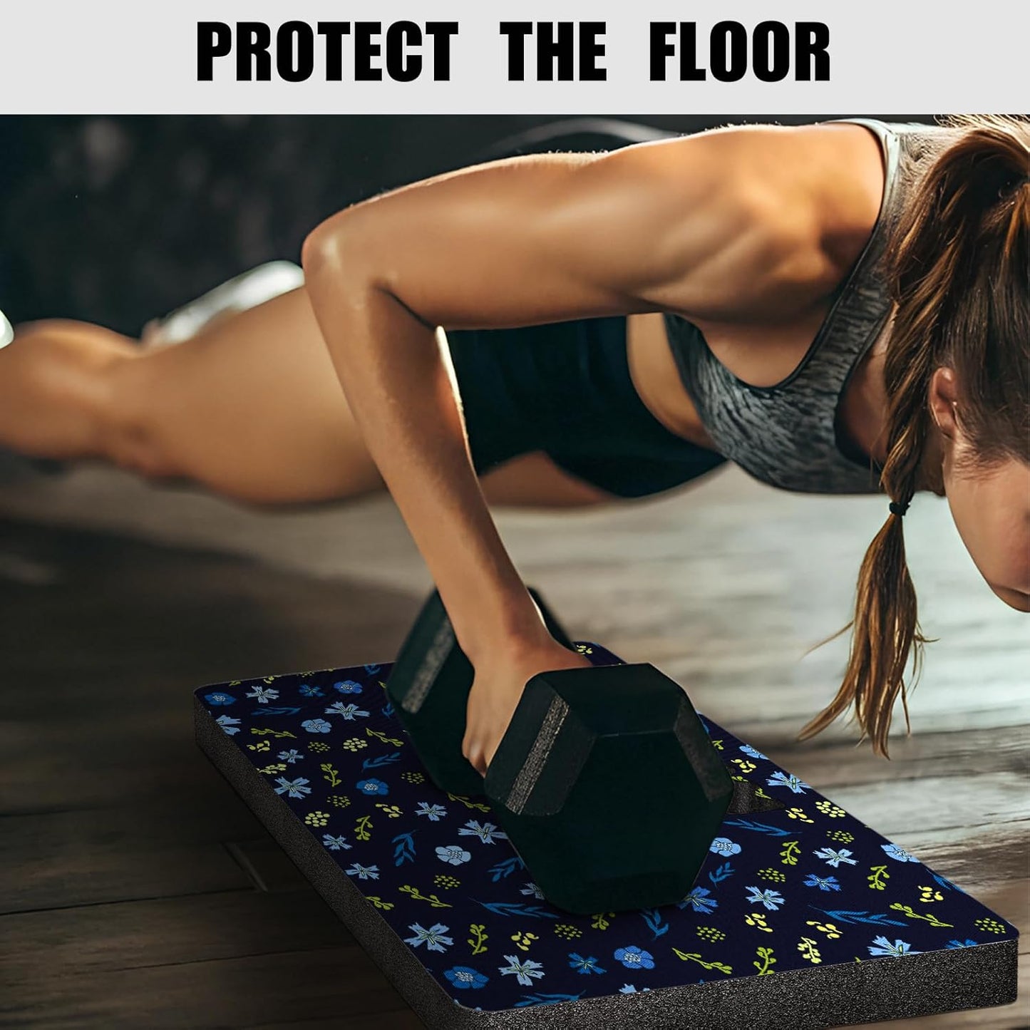 Kneeling Pad, Extra Thick Gardening Kneeling Pad for Women, Large Foam Bathtub Kneeling Pad for Bathing Baby, Waterproof Knee Pads Garden Workout Supplies, Grey