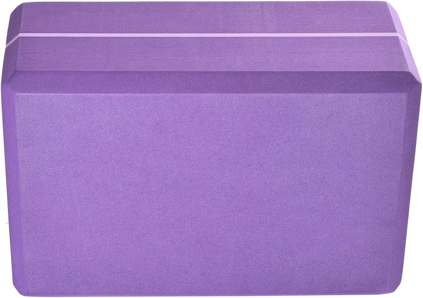 Hugger Mugger 4 in. Foam Yoga Block - Strong and Stable, Beveled Edges for Comfort, Most Favored Block Size, Helps with Alignment and Support in Many Poses