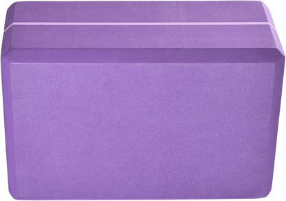 Hugger Mugger 4 in. Foam Yoga Block - Strong and Stable, Beveled Edges for Comfort, Most Favored Block Size, Helps with Alignment and Support in Many Poses