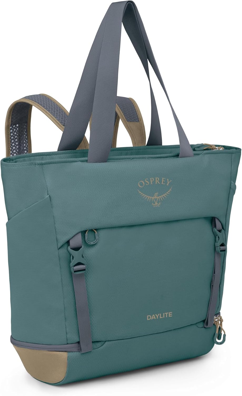 Osprey Daylite Large Tote Weekend Pack - Shoulder or Backpack Carry with Laptop Sleeve & Shoe Compartment, Torrent Blue