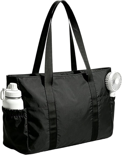 Tote Bag for Women, 26L Capacity Travel Purses Work Bag, Small Zipper Tote Bag for Travel Nurse Gym Teacher