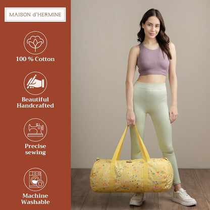 Maison d' Hermine Yoga Mat bag, Cylindrical bag for Woman&Men, yoga mat Bag &Adjustable shoulder straps Yoga Mat Carrier Bag with Drawstring Water Bottle Pocket and zipper pocket Easter Gifts