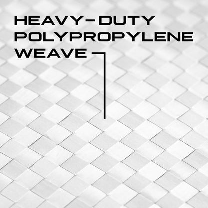 (Not Made in China) 20 Pack, Heavy Duty Sand Bags for Flooding, Empty Sandbags with Tie Strings, UV Protection 1600 Hours, Flood Control,14in x 26in, Sandbag for Weight, 50lb Capacity, White