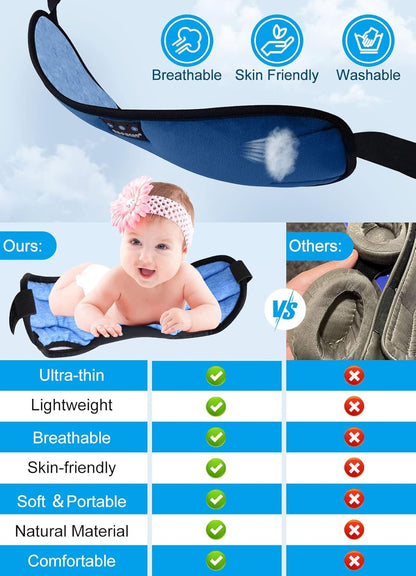TOPOINT Sleep Mask with Headphones Bluetooth 5.4 Wireless, Sleep Headphones Earphones Earbuds with Microphone HD Speakers Music, Blackout Eye Mask for Sleeping Travel Meditation Men Women Cool Gadgets