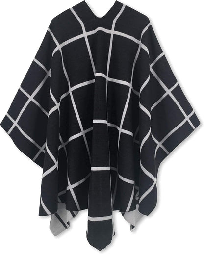 Moss Rose Women's Shawl Wrap Poncho Ruana Cape Open Front Cardigan Shawls for Spring Fall Winter