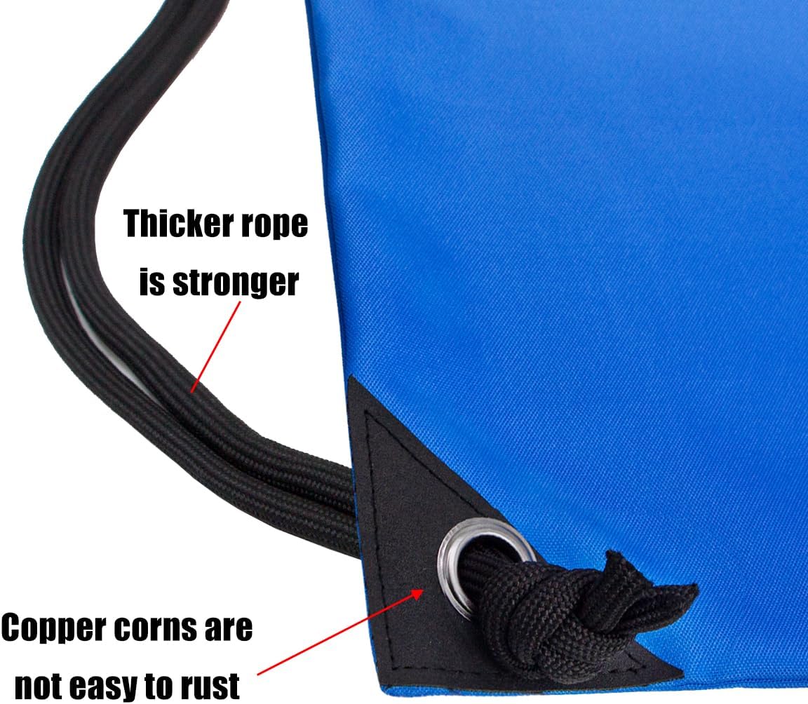 HOLYLUCK Drawstring Backpack Bag Sport Gym Sackpack - Colors B