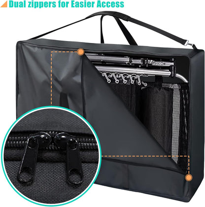 Kovshuiwe Large Outside Chair Storage Bag, 600D Chair Carry Bag for Zero Gravity Chair Cover, Heavy Duty Folding Lounge Chair Carrying Case, Extra Large Moving Bags with Zippers