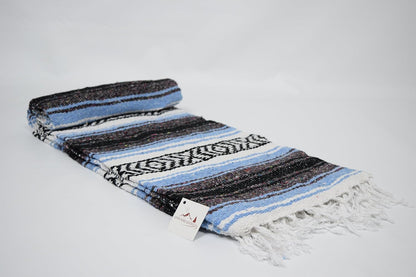Open Road Goods Bulk Falsa Blankets - Handwoven Authentic Mexican Falsa - Great for Weddings, Yoga, Beach, Picnics, or Mexican Throw! (Tan, 7 Pack)