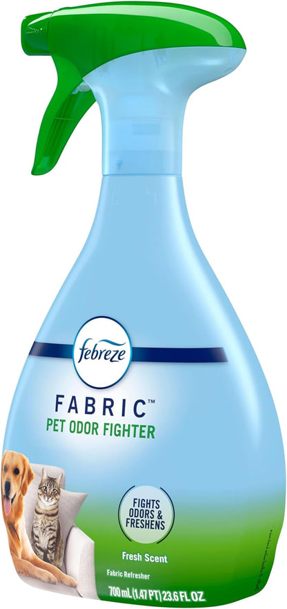 Febreze Fabric Spray Air Freshener, Odor-Fighting Fabric Refresher, Sneaker Balls Alternative, Couch Cleaner, Linen Spray, Multi-Use, Extra Strength Scent, 23.6 fl oz
