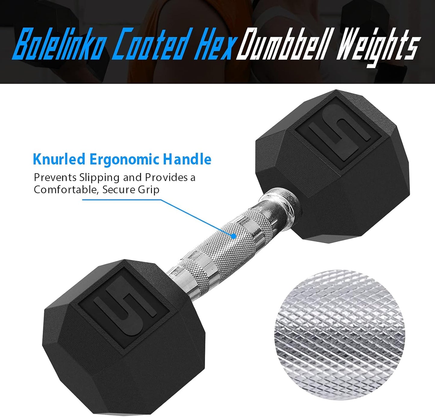 Balelinko Home Gym Equipment Workouts Strength Training Weight Loss Pilates Weights Yoga Sets Weights for Women, Men, Seniors and Youth