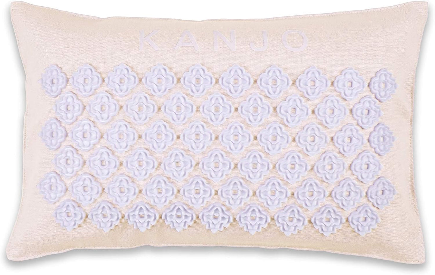 Kanjo Aroma Mint Acupressure Pillow - 100% Cotton Linen with Natural Cork Filling - Aromatherapy Pillow for Back Pain and Neck Pain Relief