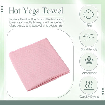 Hahafelt 3 Pack Hot Yoga Towel Non Slip 72" x 26" Extra Large Microfiber Yoga Mat Towel with Grip Dot Absorbent Sweat Anti-Slip Mat Cover for Pilates Fitness(Beige Dark Gray Coffee)