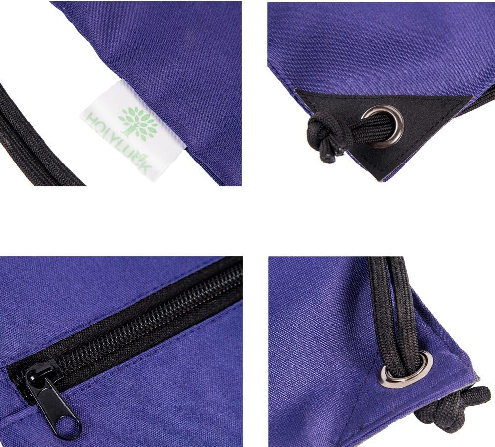HOLYLUCK Drawstring Backpack Bag Sport Gym Sackpack - Colors B