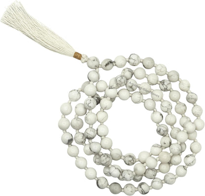 Amazing Gemstone 108 Beads Handmade Mala (Knotted, Rudraksha) - Colors B