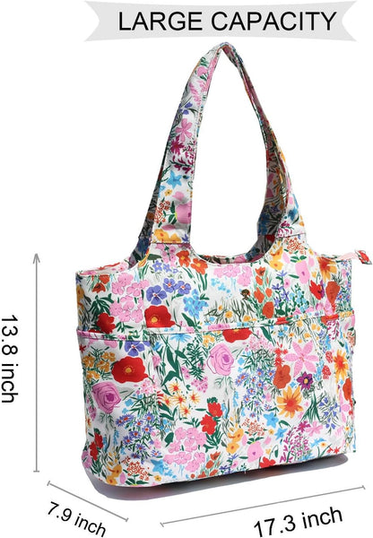 ESVAN Yoga Tote Bag Mat bag Women Shoulder Bags Carryall Tote for Travel Office Workout Gym Nurse Beach