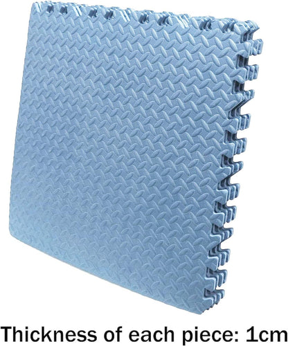 HTTMT- 8X(32 Sqft) Pink Gym Floor Mat 24x24 EVA Foam Interlocking Exercise Fitness Puzzle Floor Gym Yoga Mat Workout Pad [P/N: MTET-HOME012-8PC]