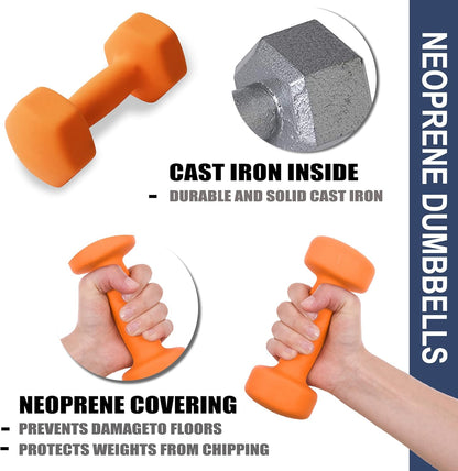 Balelinko Home Gym Equipment Workouts Strength Training Weight Loss Pilates Weights Yoga Sets Weights for Women, Men, Seniors and Youth