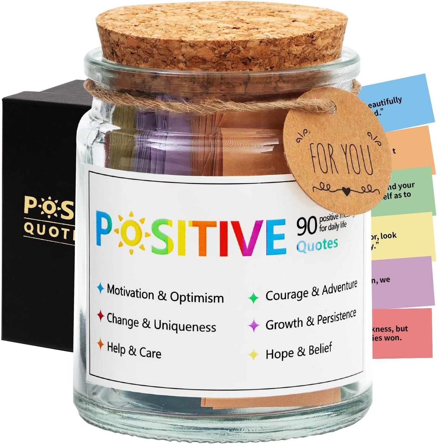 Mindfulness Affirmation Jar for Women,Mindful Meditation Cards,Self Care Relaxation Mental Health Stress Anxiety Relief Gifts for Women Men Friend Therapist,Yoga Retreat Therapy Meditation Accessories