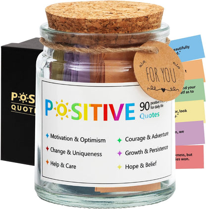 Mindfulness Affirmation Jar for Women,Mindful Meditation Cards,Self Care Relaxation Mental Health Stress Anxiety Relief Gifts for Women Men Friend Therapist,Yoga Retreat Therapy Meditation Accessories
