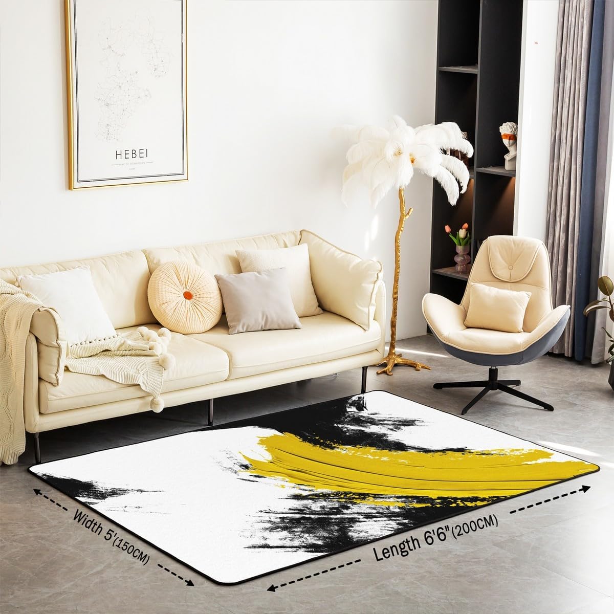 jejeloiu Basketball Living Room Rugs for Bedroom 5x7 Kids Gaming Sports Decor Carpet for Boys Girls Teens Ball Games Area Rug Soft Gift for Basketball Lover Grey and Black Room Decor