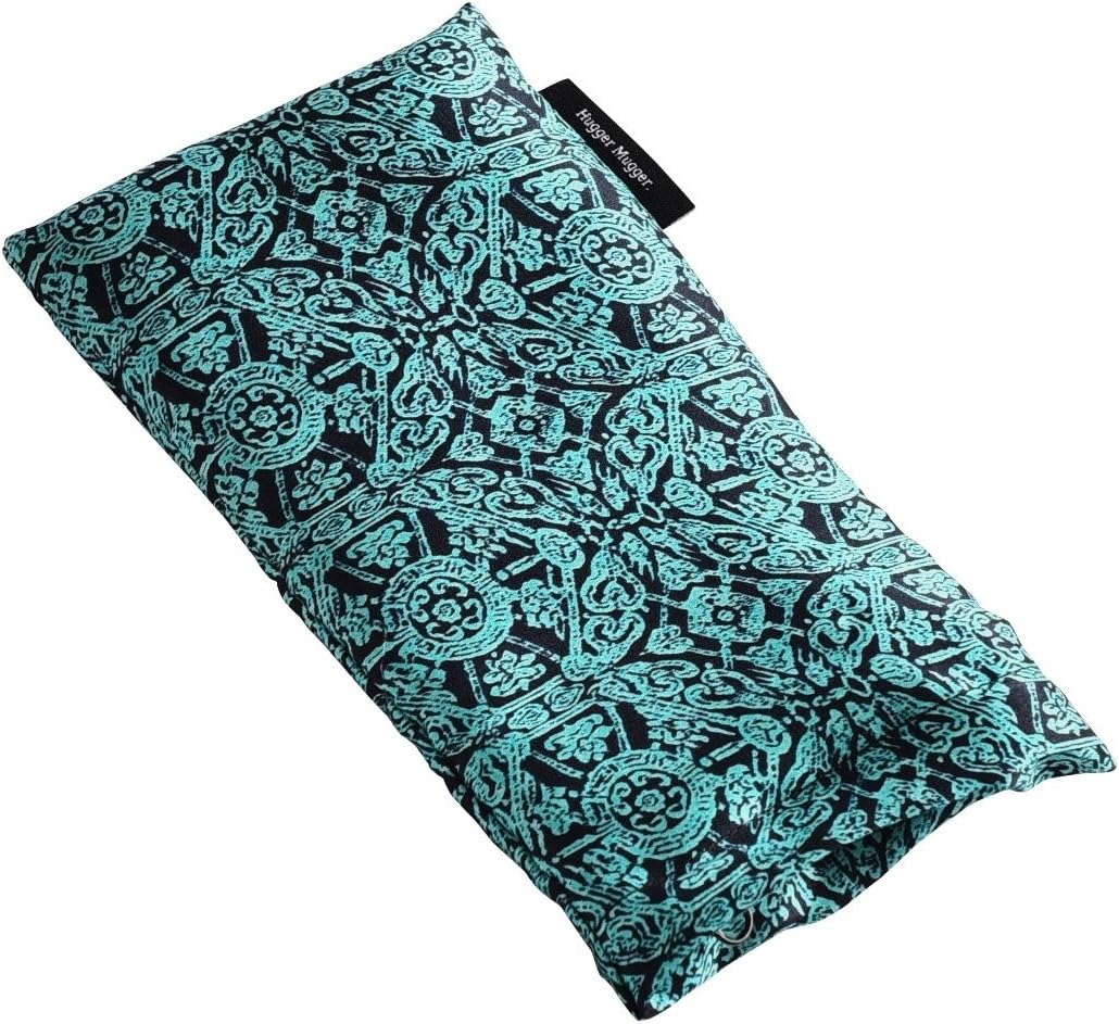 Hugger Mugger Silk Eye Pillow with Herbal Filling - Natural Herbal Filling, Relaxing Scent, Light Weight, Chill in Freezer, Washable Cover