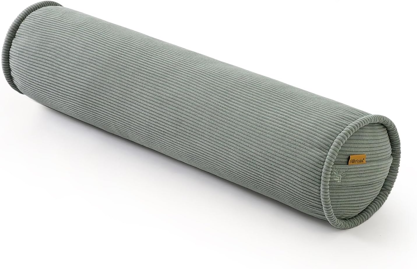 Corduroy Body Pillow, Round Bolster Cylinder Pillow for Adults, Soft Long Support Pillow for Bed & Sofa, Removable Washable Cover,59 x 7.87 Inches,Peacock Blue