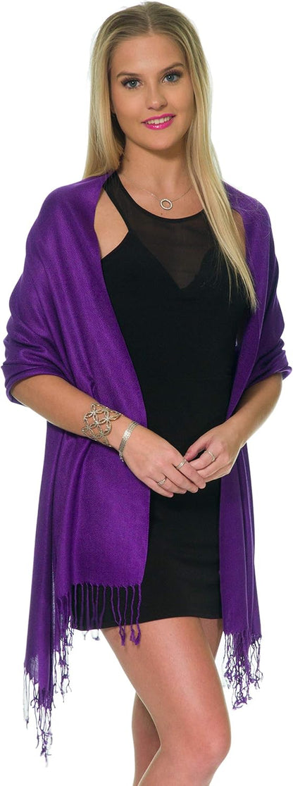 Pashmina Shawls and Wraps for Evening Dresses, Large Soft Pashminas Wedding Shawl