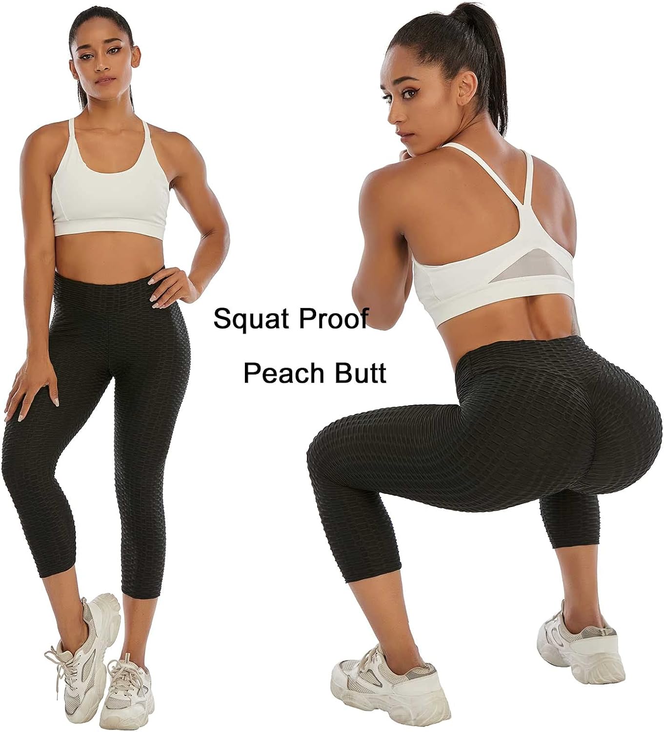 JGS1996 Butt Lifting Leggings for Women Tummy Control Workout Yoga Pants High Waisted Scrunch Booty Gym Tights