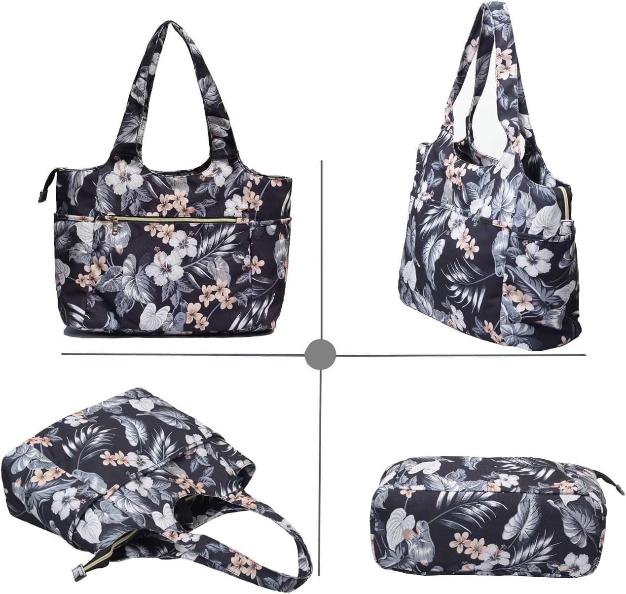 ESVAN Yoga Tote Bag Mat bag Women Shoulder Bags Carryall Tote for Travel Office Workout Gym Nurse Beach